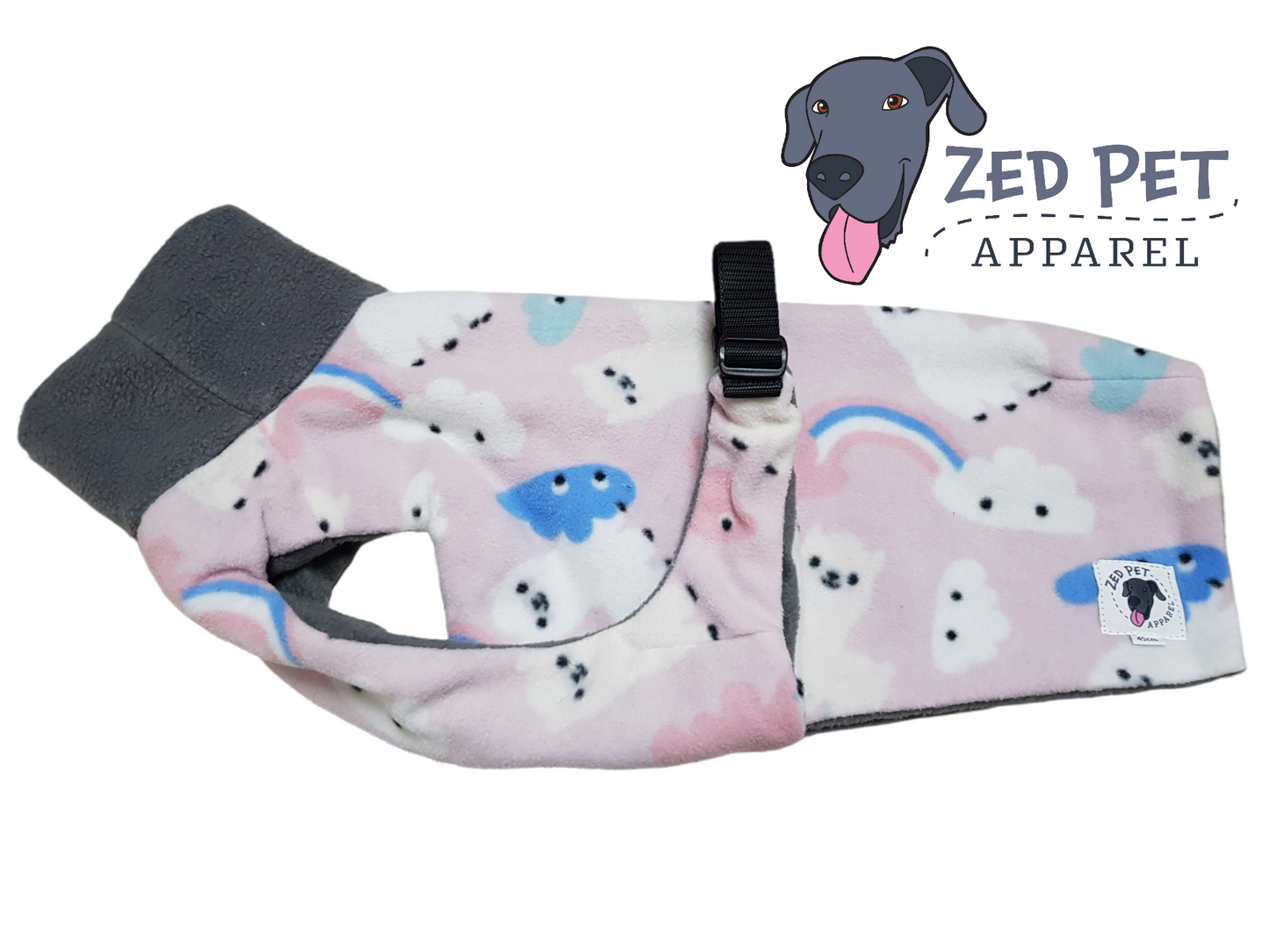 Ready Made Chest Plate Style Dog Coat - Small (40 & 45cm)