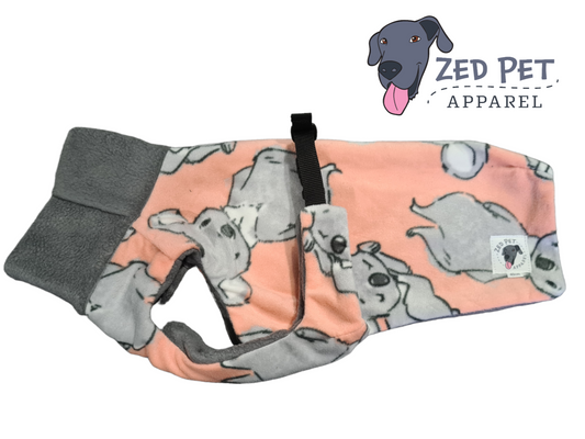 Ready Made Chest Plate Style Dog Coat - Small (40 & 45cm)