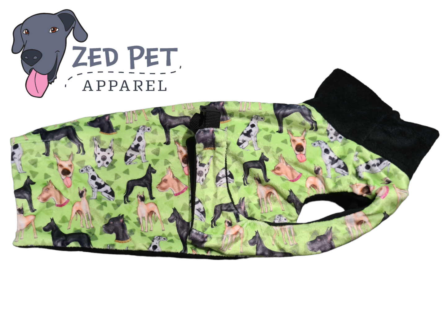 Ready Made Chest Plate Style Dog Coat - Small (40 & 45cm)