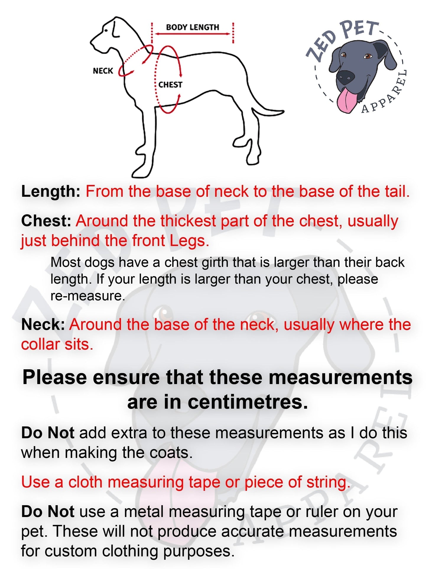 55cm Chest Plate Style Dog Coat - Swans