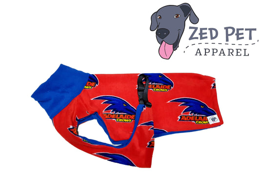 55cm Chest Plate Style Dog Coat - Adelaide Crows