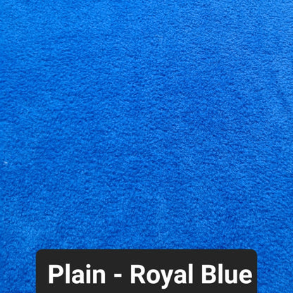 Plain royal blue polar flece fabric