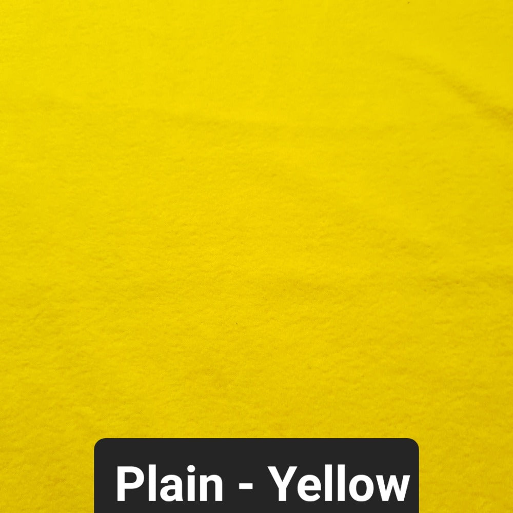 Plain yellow polar fleece fabric