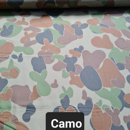 Army camouflage printed soft shell fabric