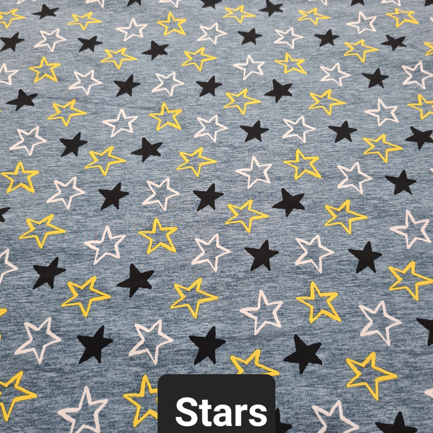 soft shell fabric with stars print