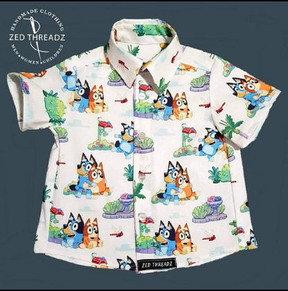 Button Up Shirt - Licensed Fabric (1-16)